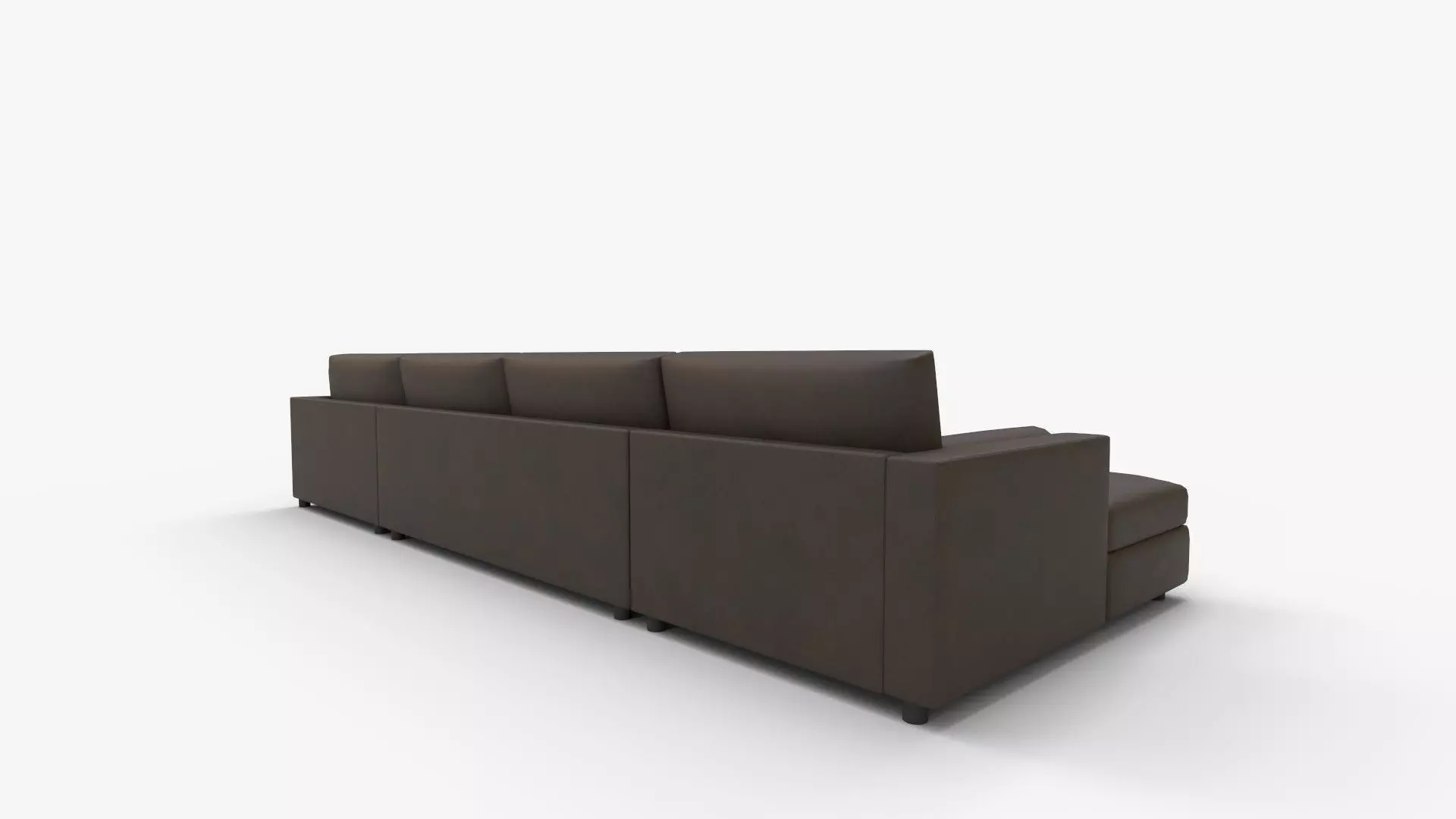 Aris Piece Left Arm Chaise Sectional Sofa with Wedge 3D model_2