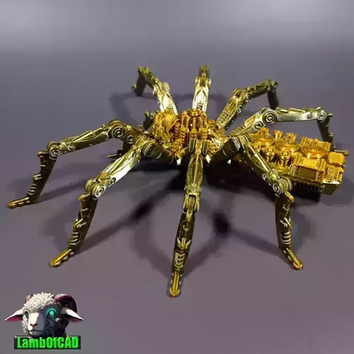 Steampunk Spider 3D print model