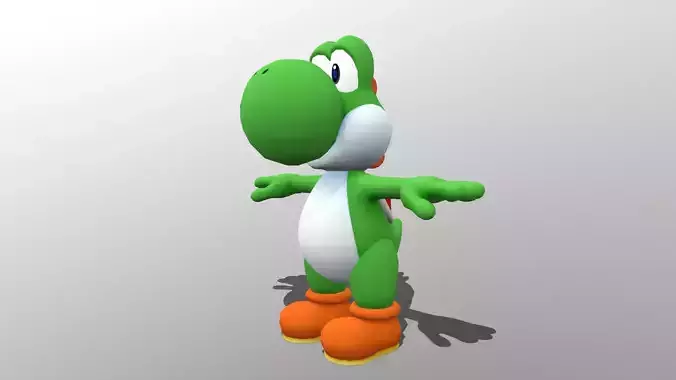 Yoshi Low-poly 3D model