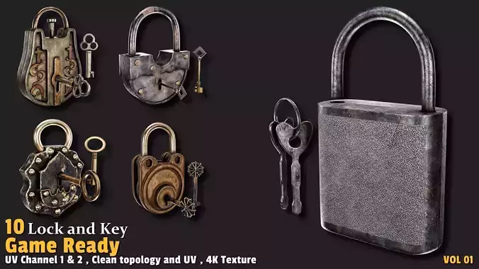 10 Lock and Key Game Ready