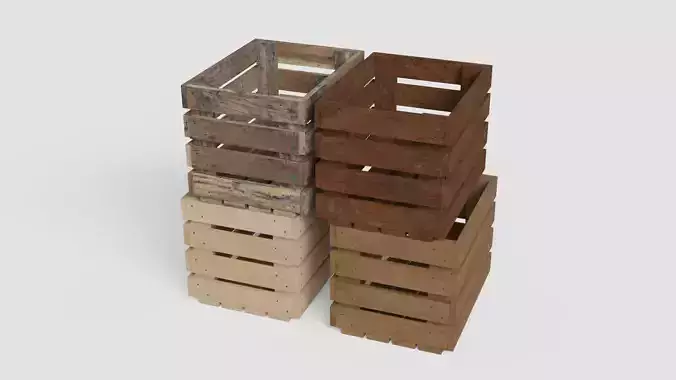 Open Wooden Crate
