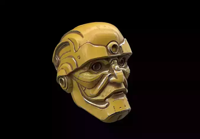 Sci Fi robotic head 3D model