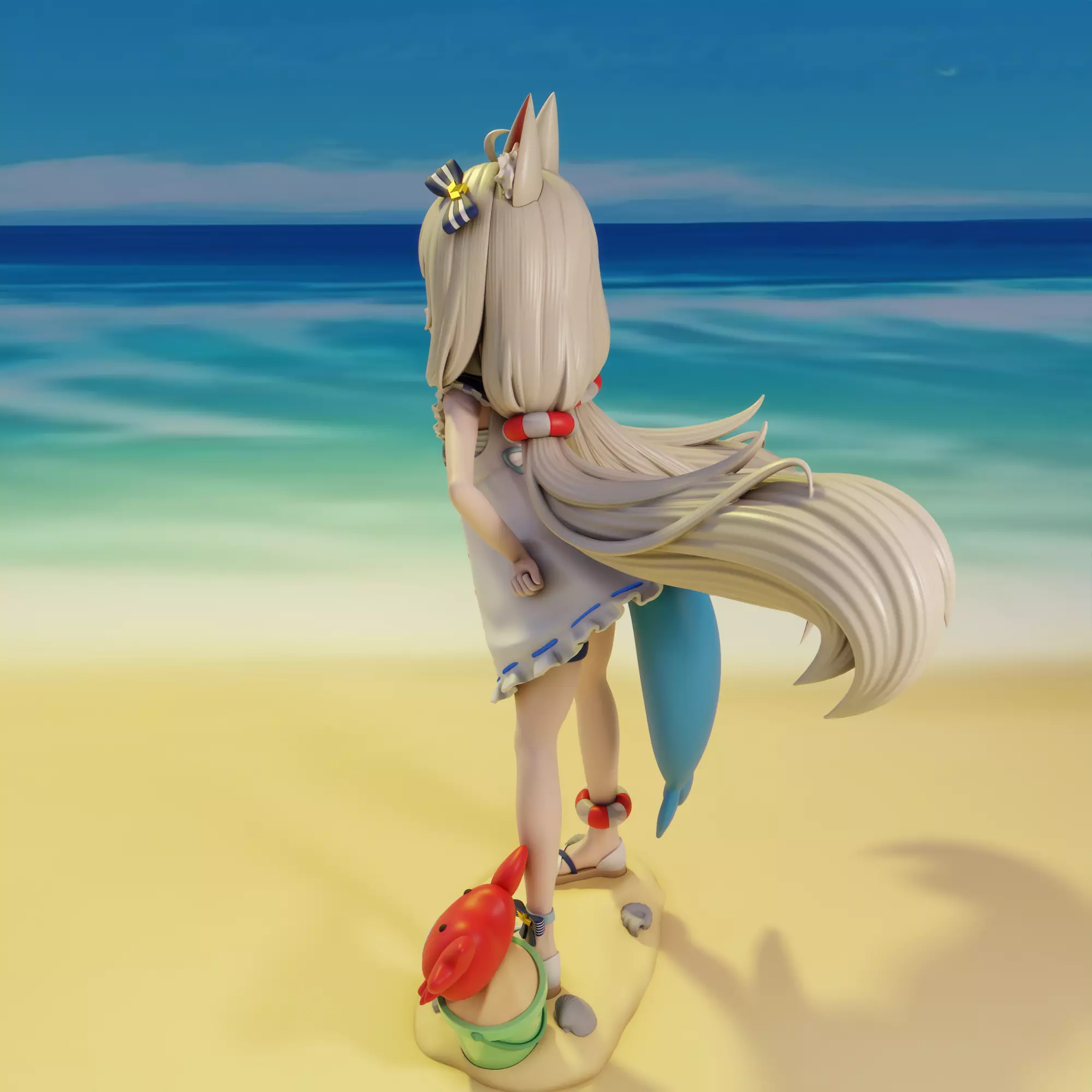 Saba Sameko Vtuber 3D print model_3