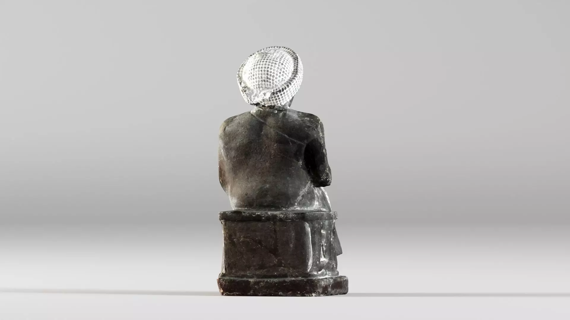 001650 Seated Gudea of Lagash Ancient Sumerian Ruler 3D print model_10