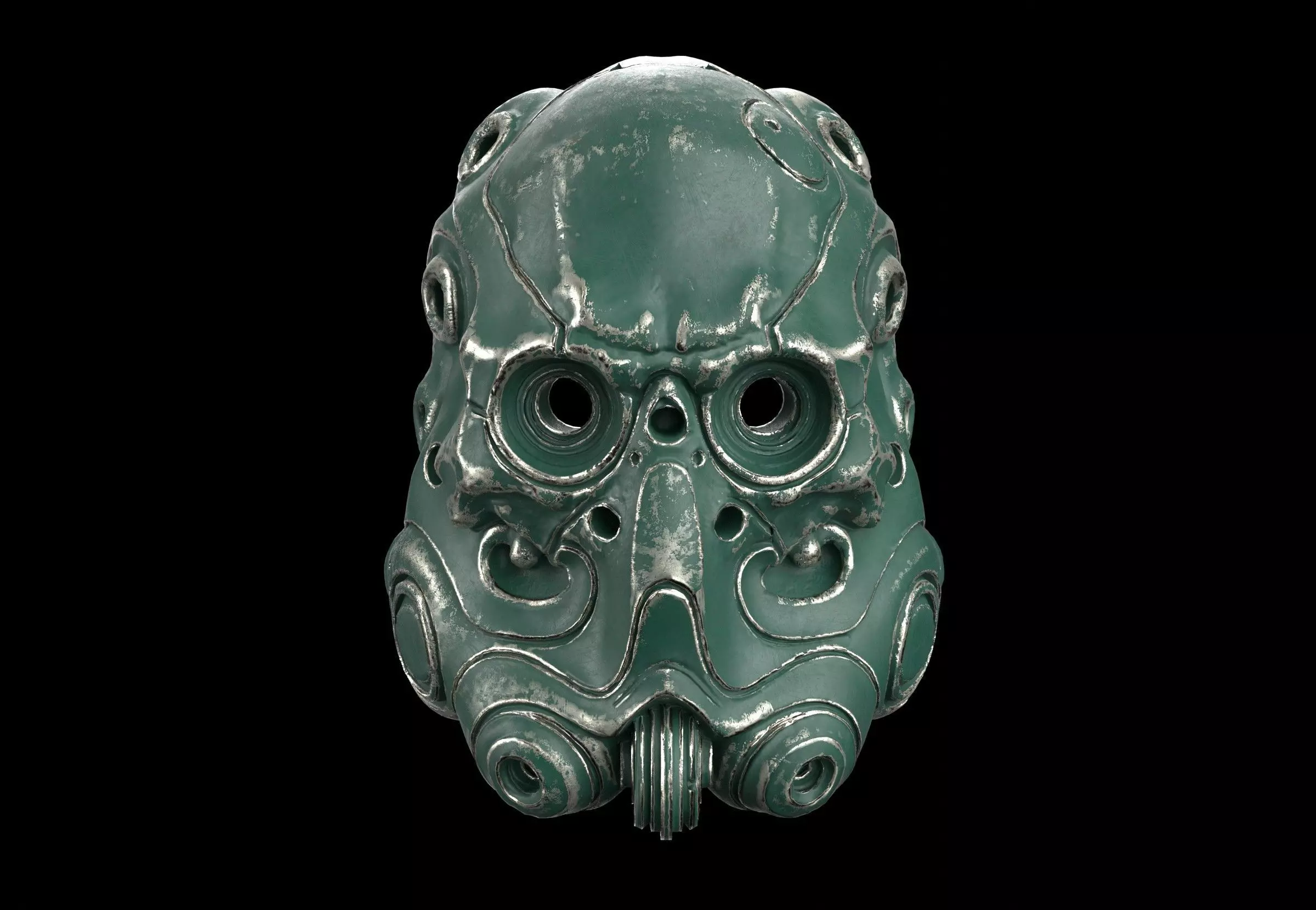 scifi mask 3D model_5