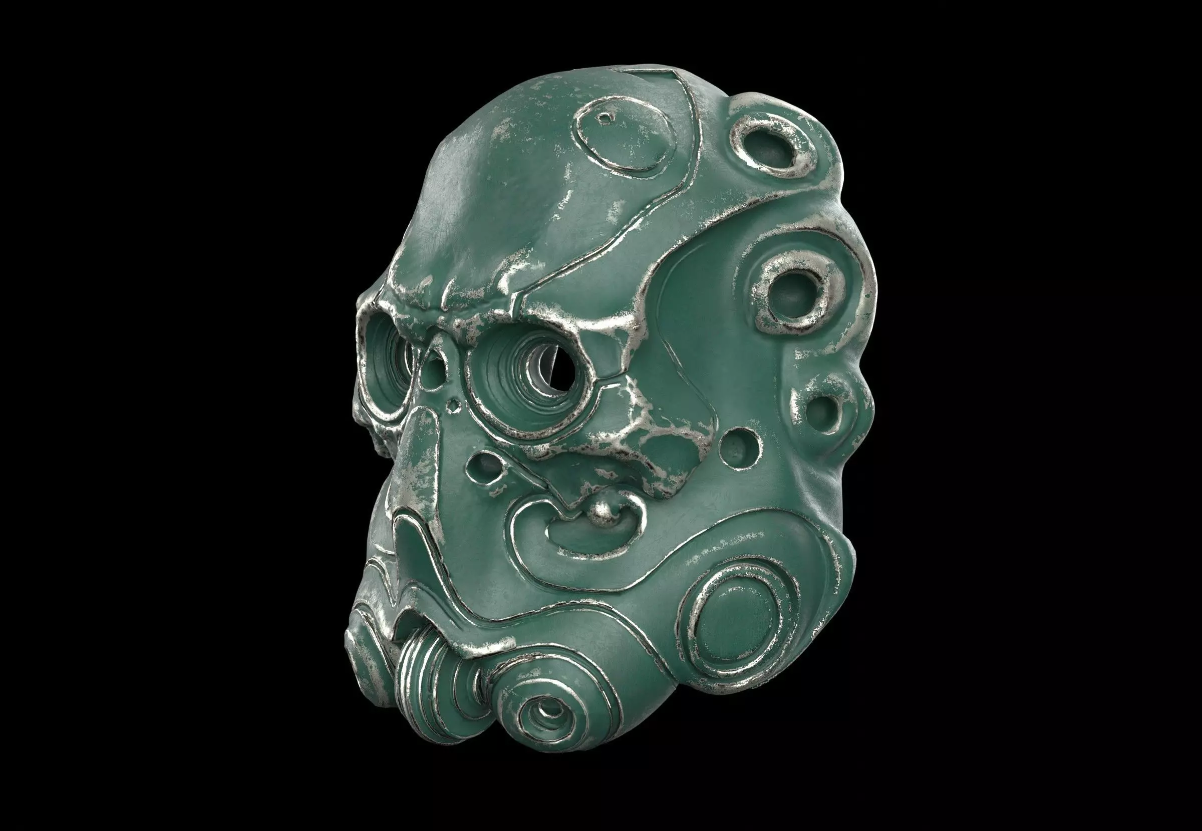 scifi mask 3D model_1