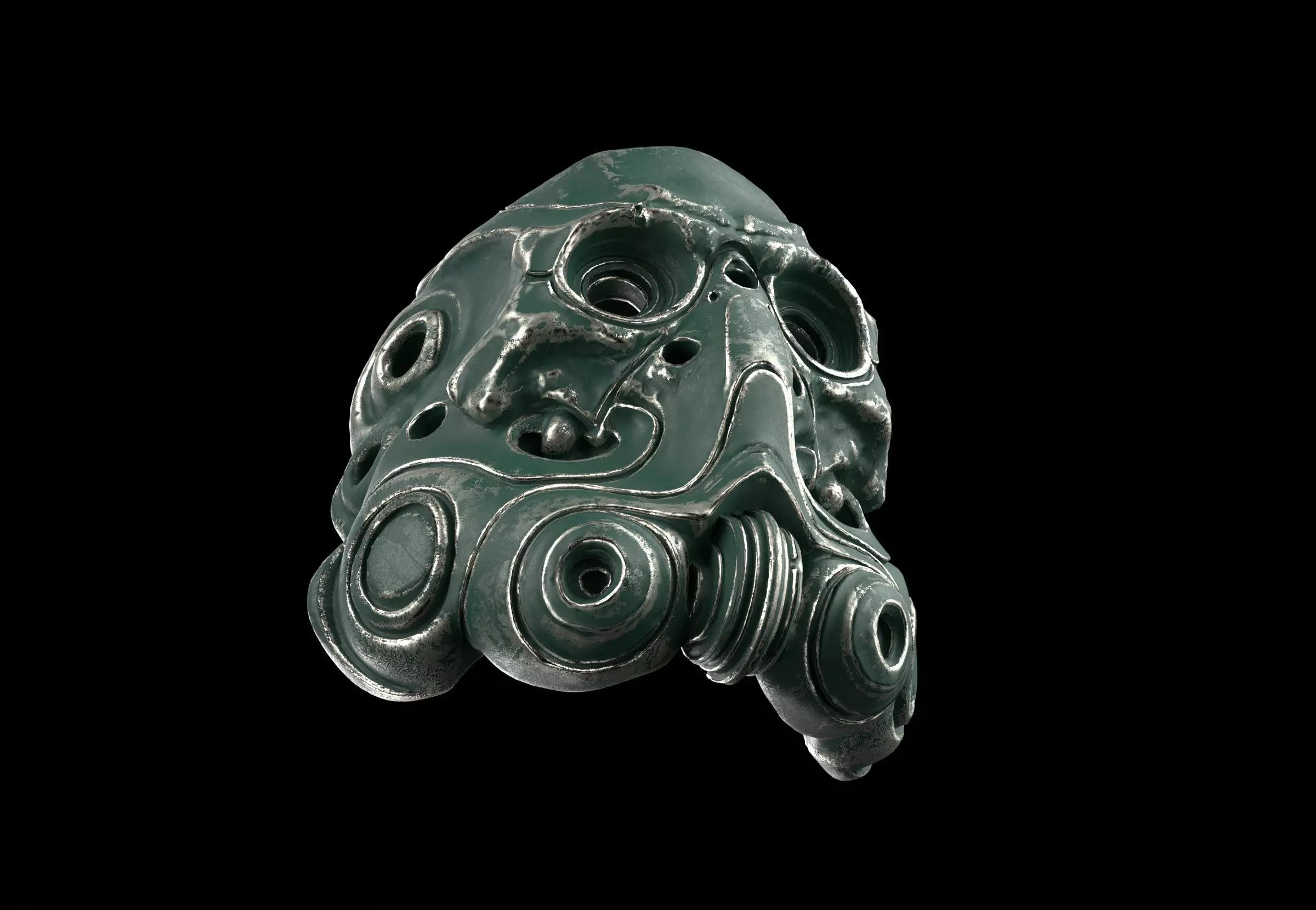 scifi mask 3D model_4