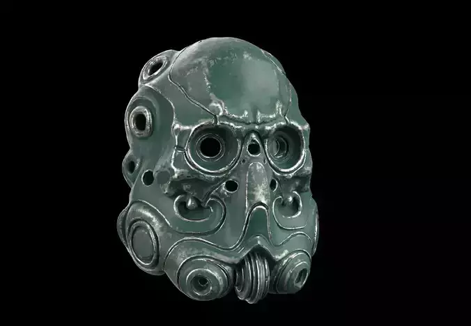 scifi mask 3D model