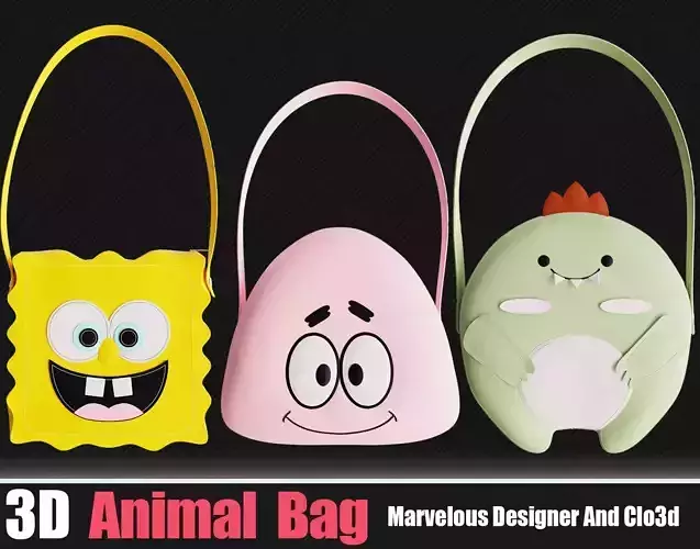 3d Animal Bags In Marvelous Designer Vol 02
