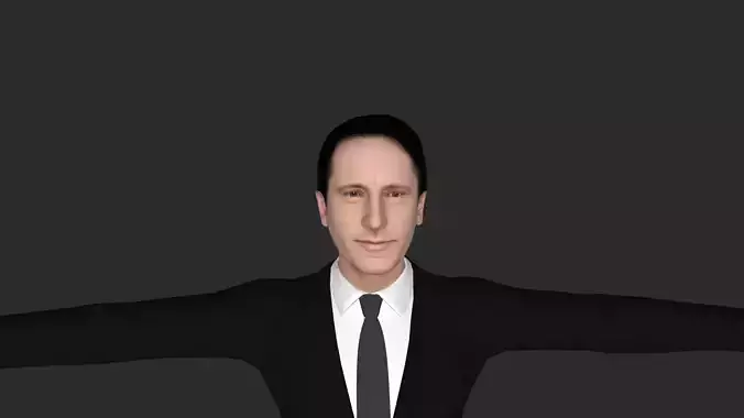 Trent Reznor  Hyper Realistic Full Body  Rigged 3D Character