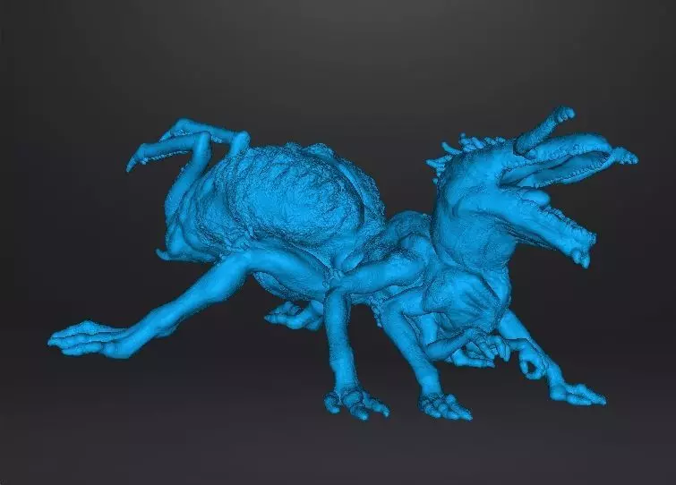 QUEEN CRAWLER MINIATURE MODEL FIGURE FANTASY OR HORROR GAMES RPG 3D print model_10