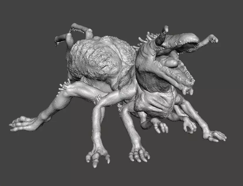 QUEEN CRAWLER MINIATURE MODEL FIGURE FANTASY OR HORROR GAMES RPG 3D print model_3