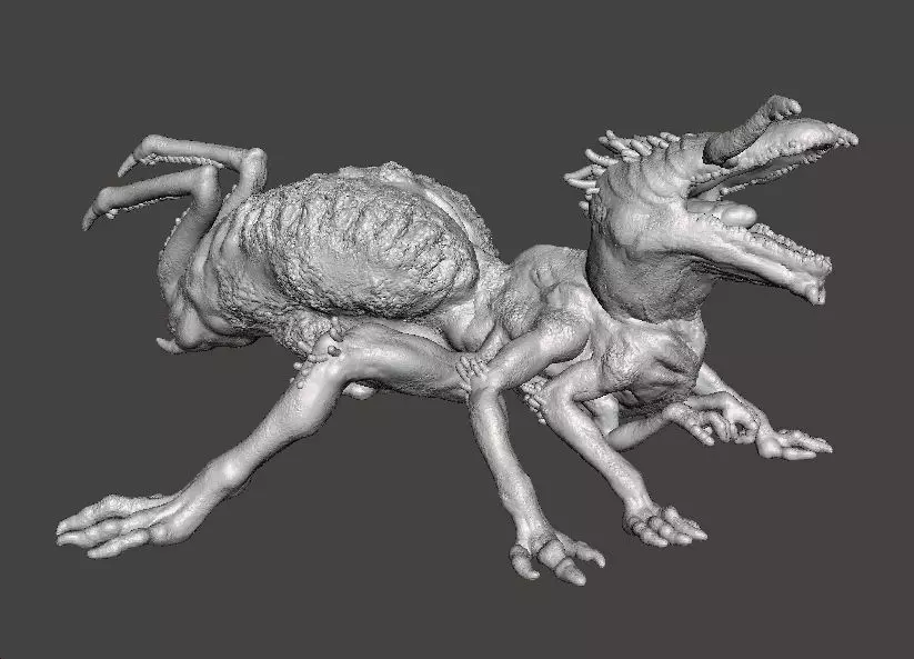 QUEEN CRAWLER MINIATURE MODEL FIGURE FANTASY OR HORROR GAMES RPG 3D print model_4