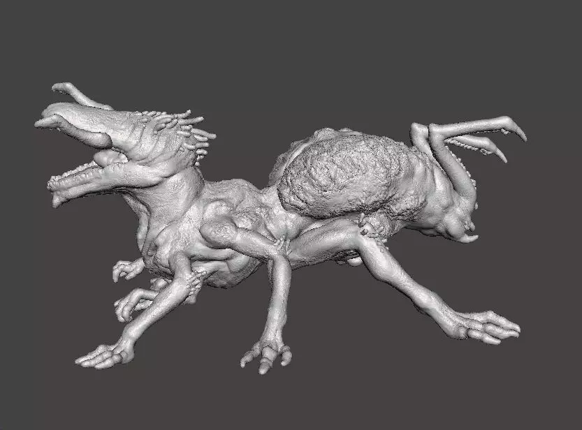 QUEEN CRAWLER MINIATURE MODEL FIGURE FANTASY OR HORROR GAMES RPG 3D print model_5