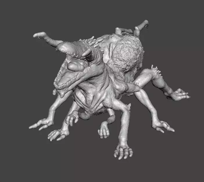 QUEEN CRAWLER MINIATURE MODEL FIGURE FANTASY OR HORROR GAMES RPG 3D print model_2