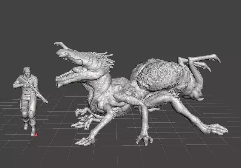 QUEEN CRAWLER MINIATURE MODEL FIGURE FANTASY OR HORROR GAMES RPG 3D print model_1