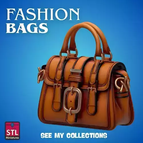 Fashion Fantasy Bag STL File Stylish Mini Handbag for 3D