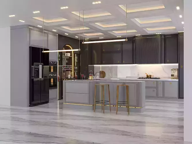 kitchen evermotione 3D model