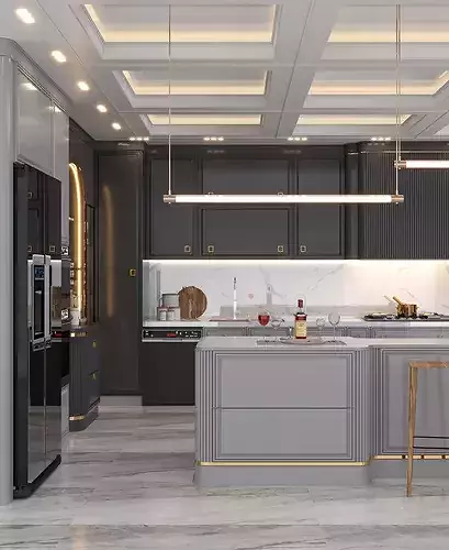 kitchen evermotione 3D model 7