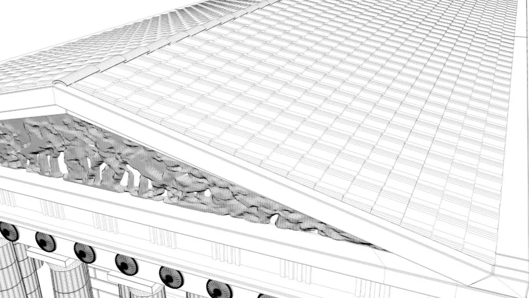 Parthenon Greek Temple 3D model_6