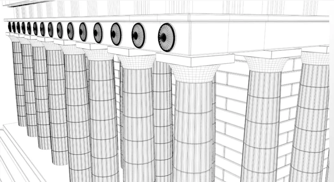 Parthenon Greek Temple 3D model_8