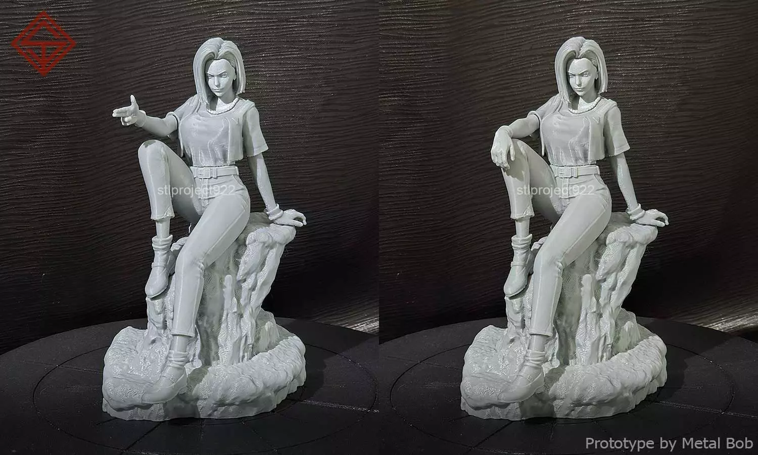 Android 18 3D print model_3