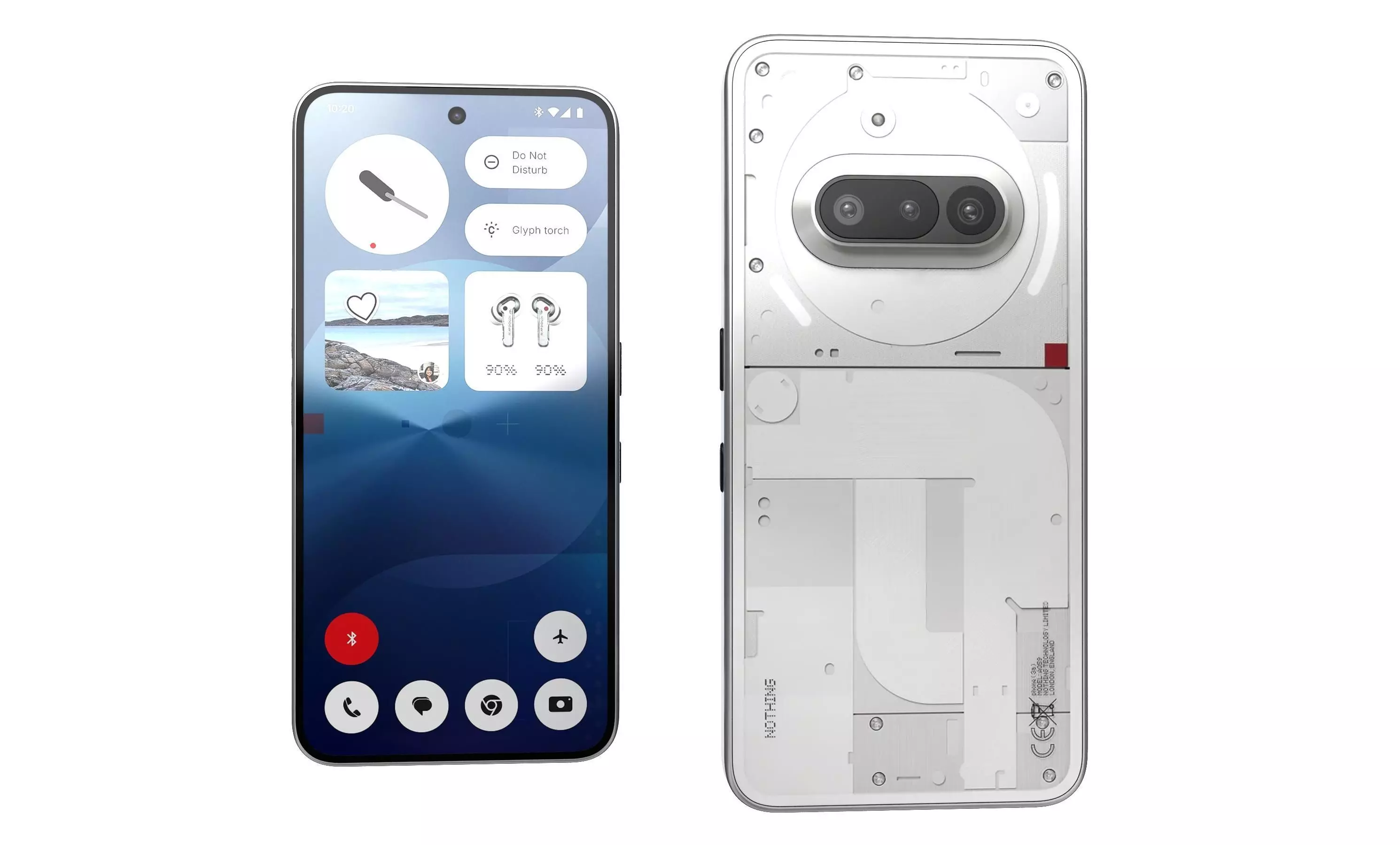 Nothing Phone 3a White 3D model_0