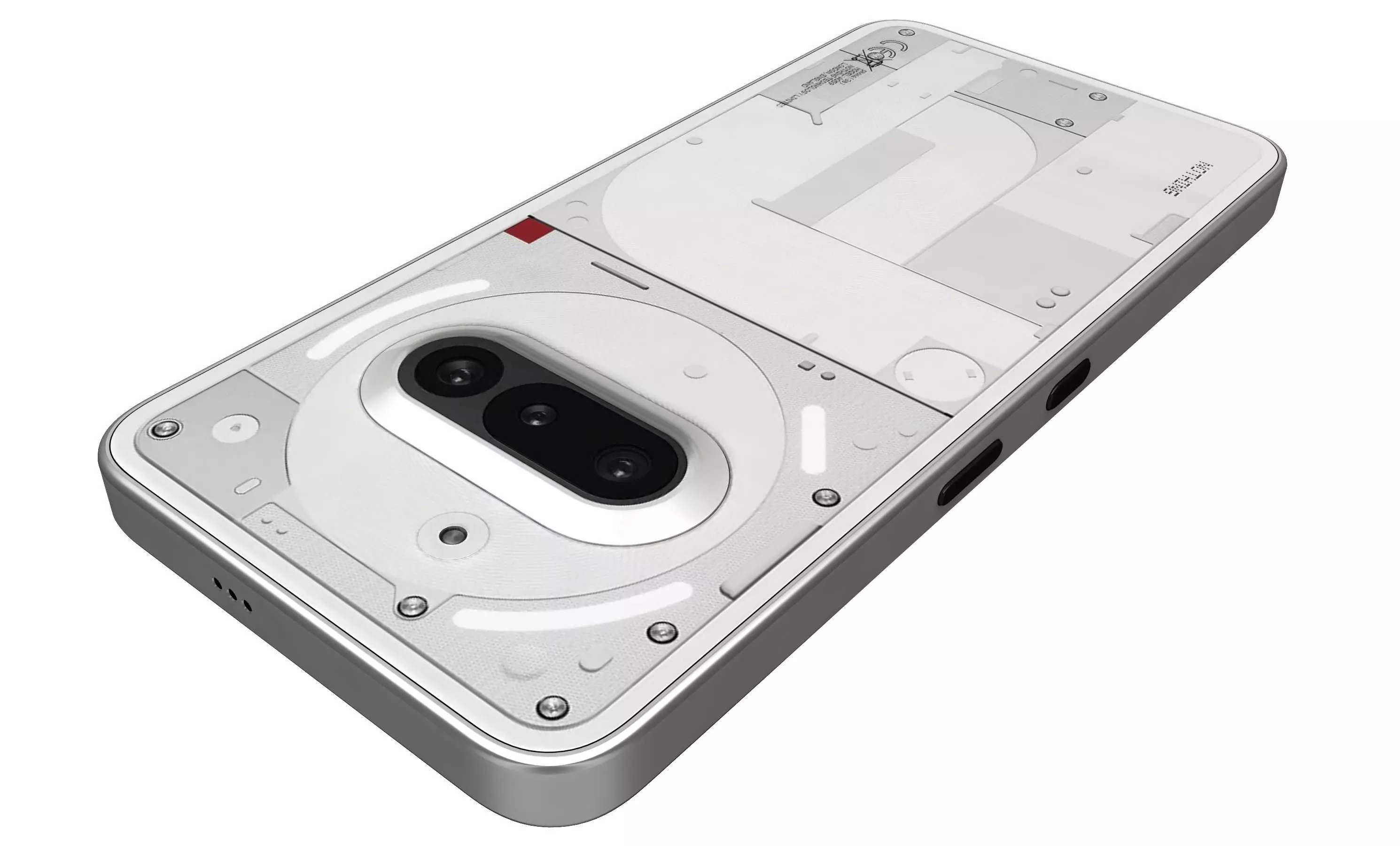 Nothing Phone 3a White 3D model_13