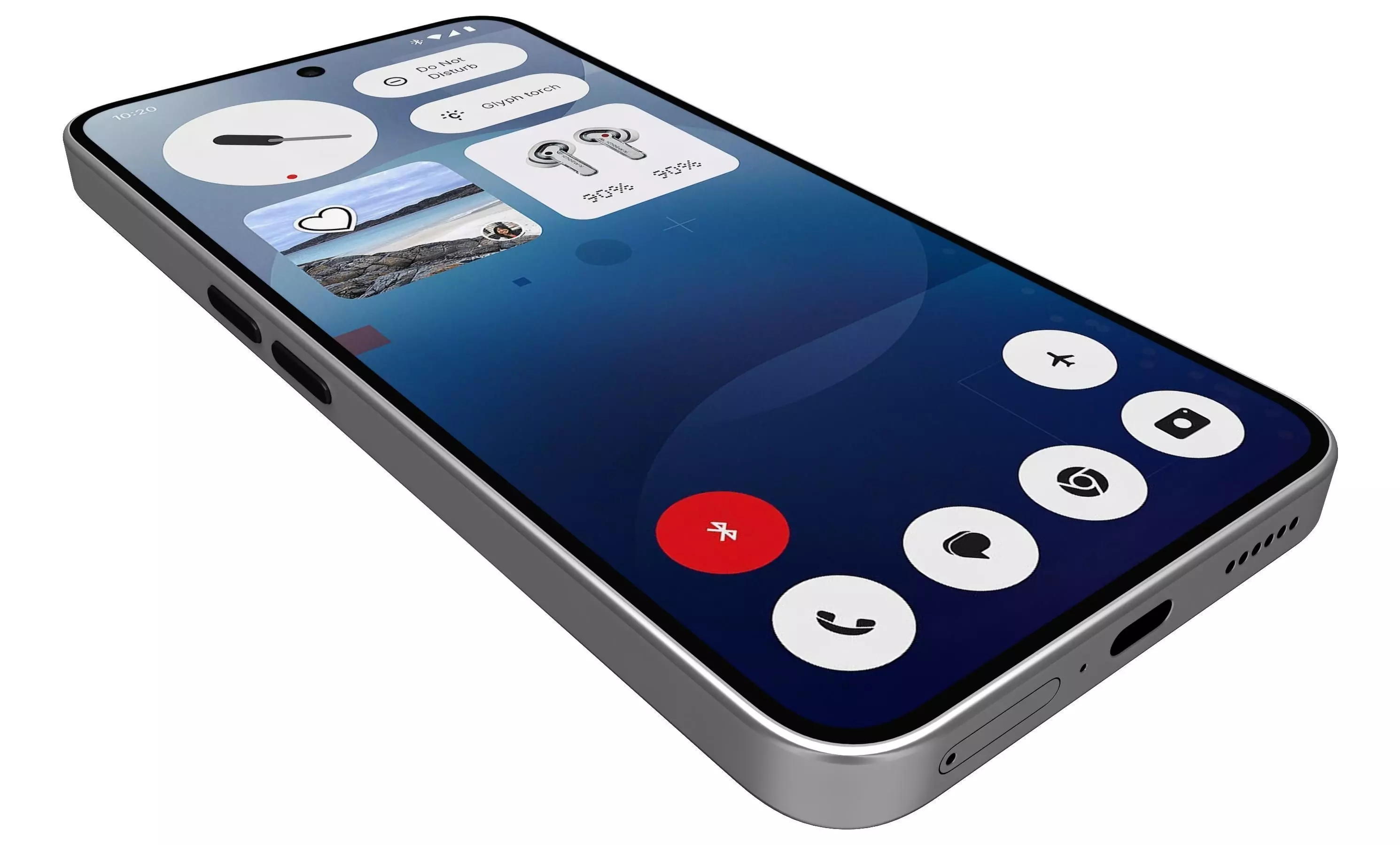 Nothing Phone 3a White 3D model_1