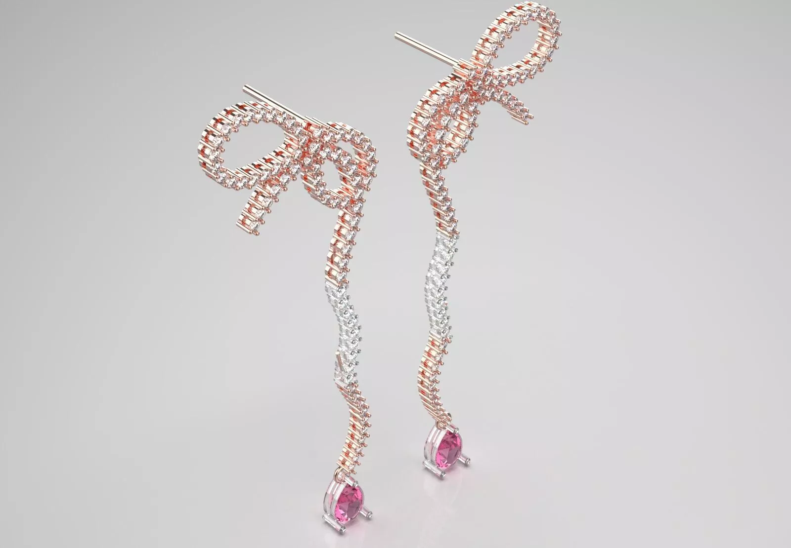 luxury jewelry earring je0106 3D print model