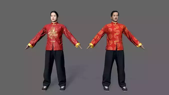 farmer avatar Low-poly 3D model
