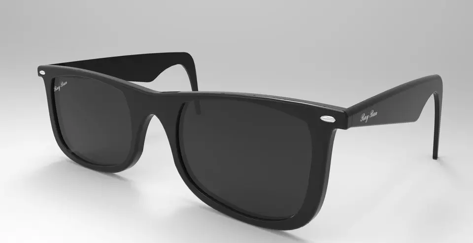 Ray ban 3ds  Free 3D model_0