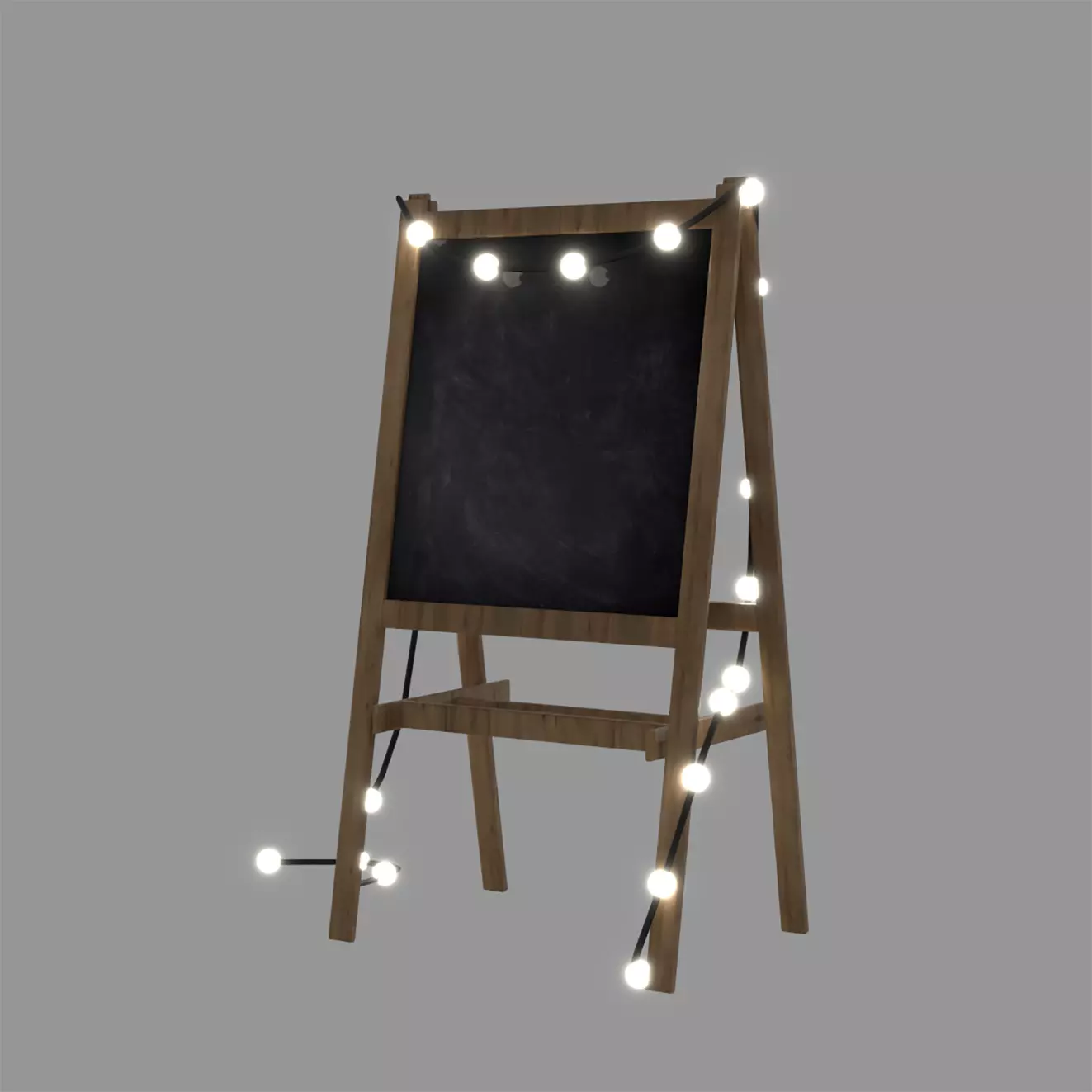 MENU SIGNBOARD - WELCOME SIGNBOARD 3D model_2