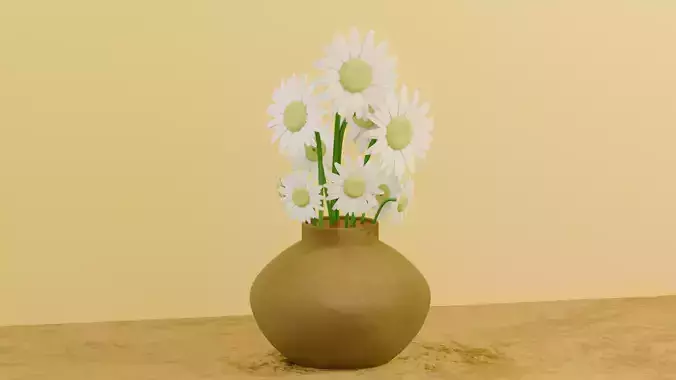 Daisy Flower  3D model