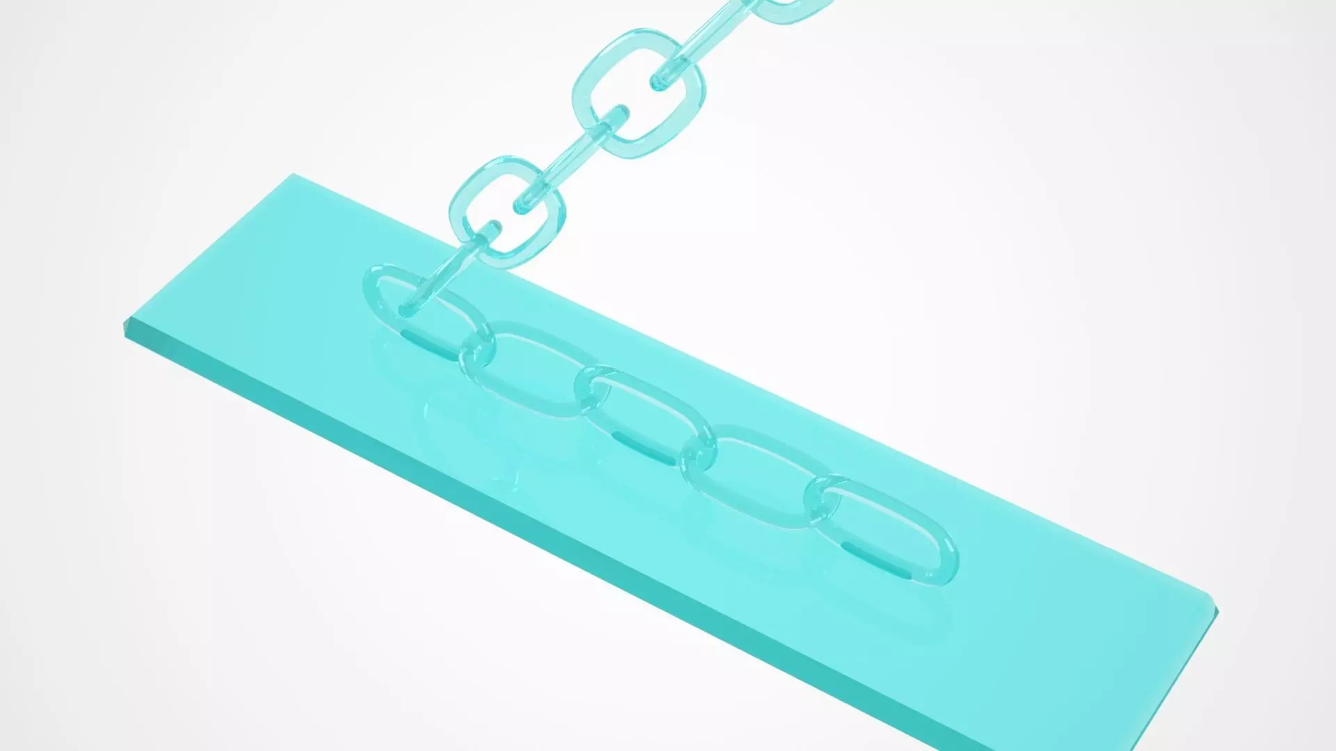 Chain Z Candleholder Tinted Glass Color 3D model_2