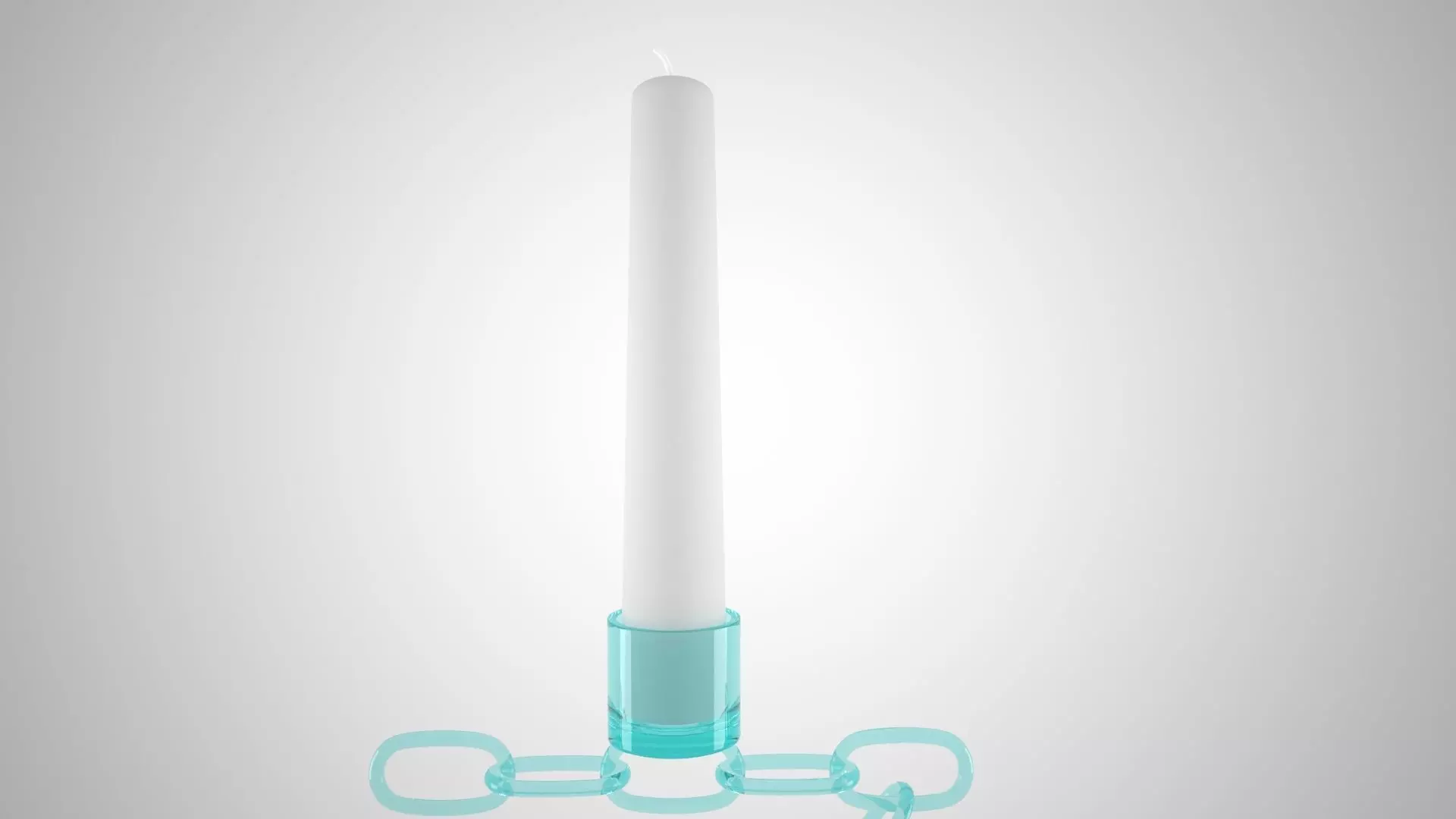 Chain Z Candleholder Tinted Glass Color 3D model_3