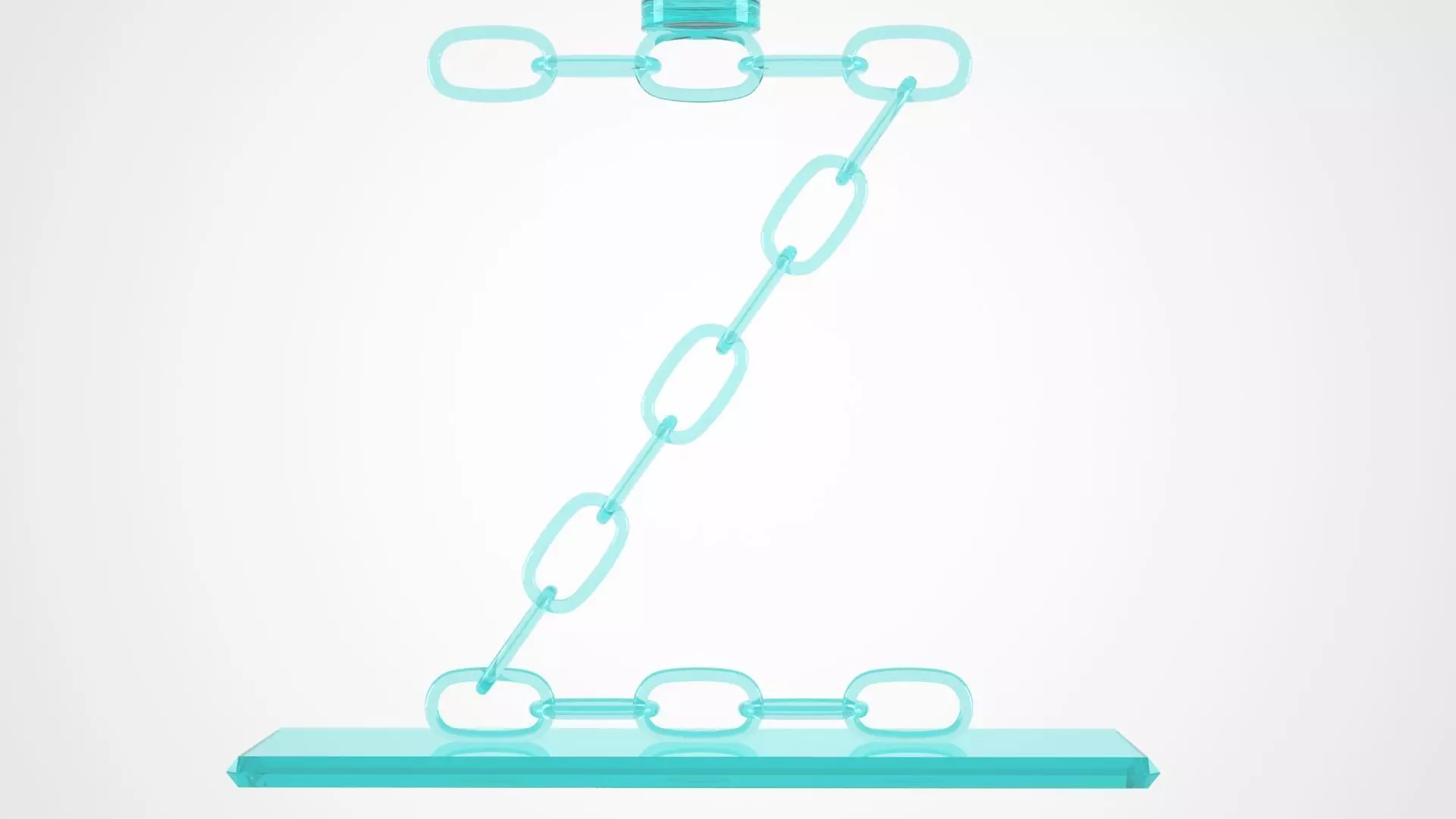 Chain Z Candleholder Tinted Glass Color 3D model_4