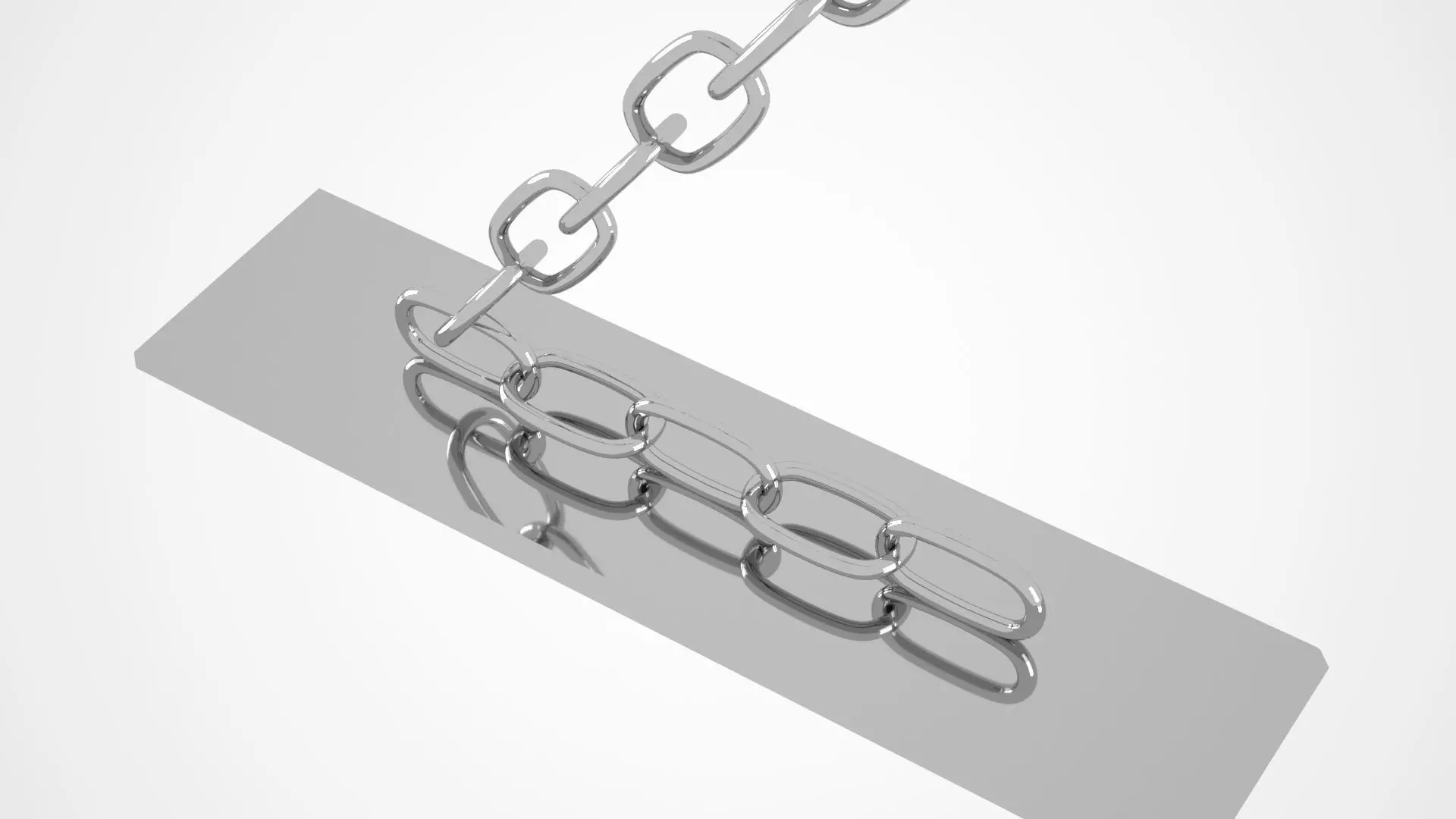 Chain Z Candleholder Sliver Color 3D model_2