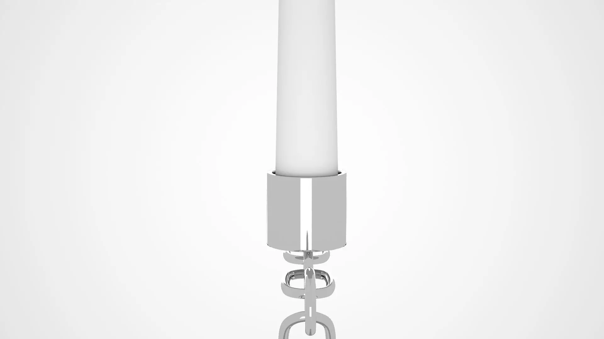 Chain Z Candleholder Sliver Color 3D model_1