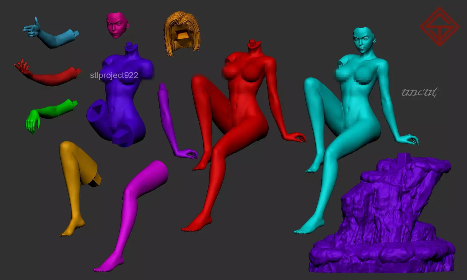 Android 18 - NSFW 3D print model_2