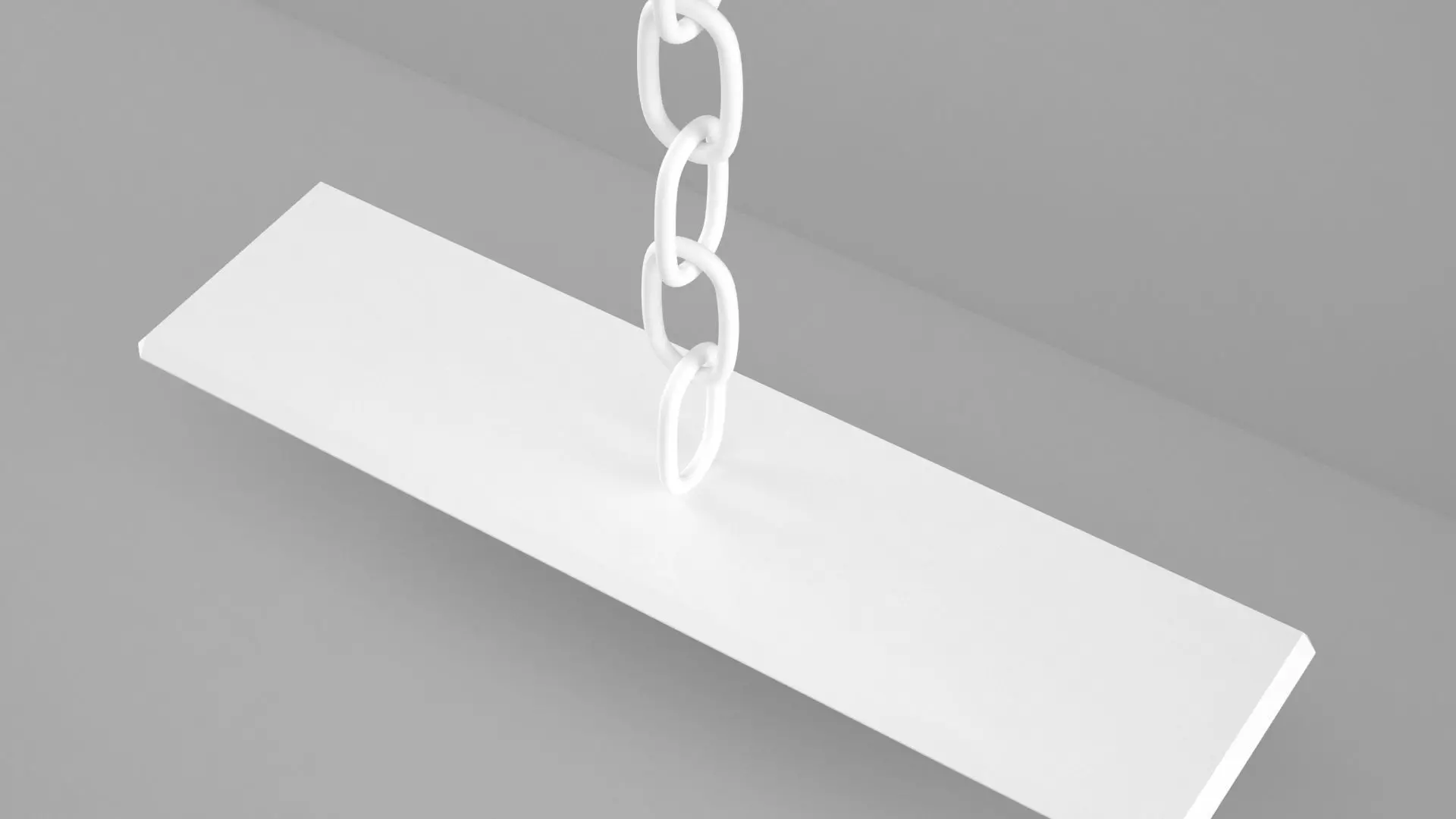 Chain T Candleholder White Color 3D model_2