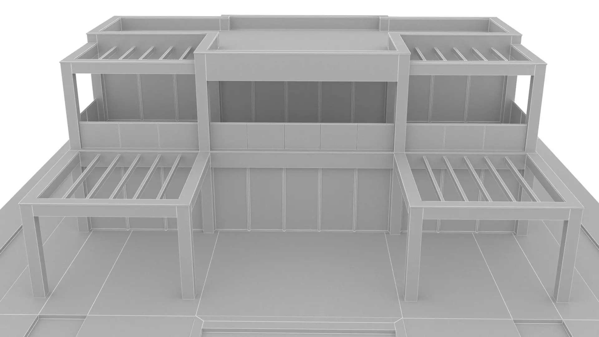 villa Low-poly 3D model_9