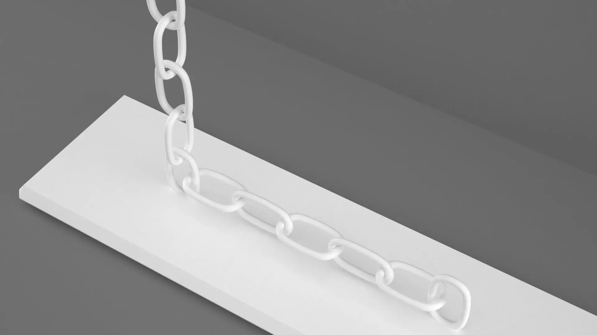 Chain L Candleholder White Color 3D model_2