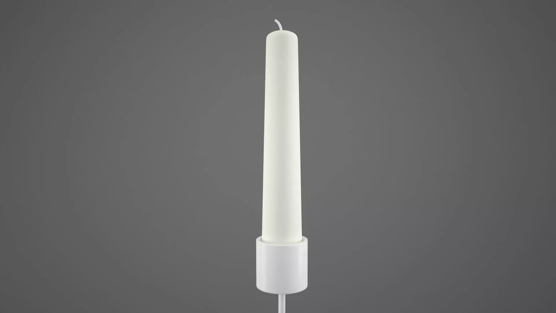 Chain L Candleholder White Color 3D model_3