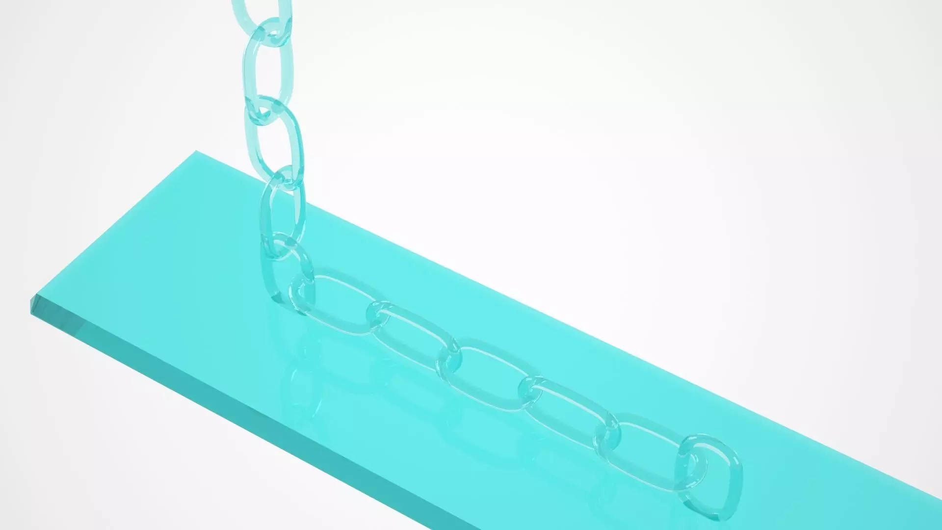 Chain L Candleholder Tinted Glass Color 3D model_2