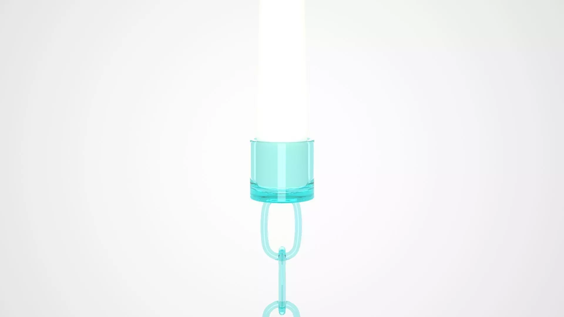 Chain L Candleholder Tinted Glass Color 3D model_1