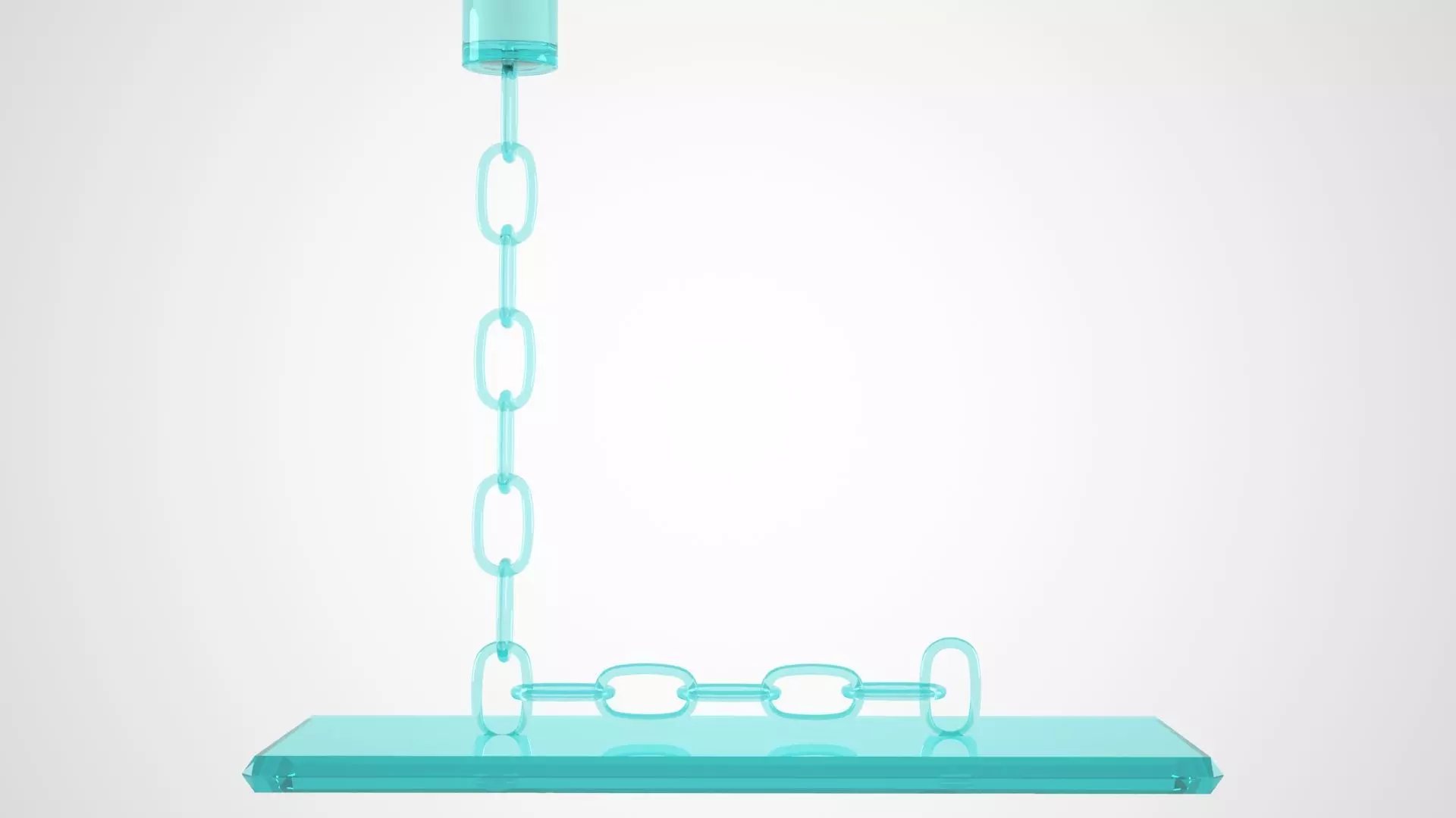 Chain L Candleholder Tinted Glass Color 3D model_4