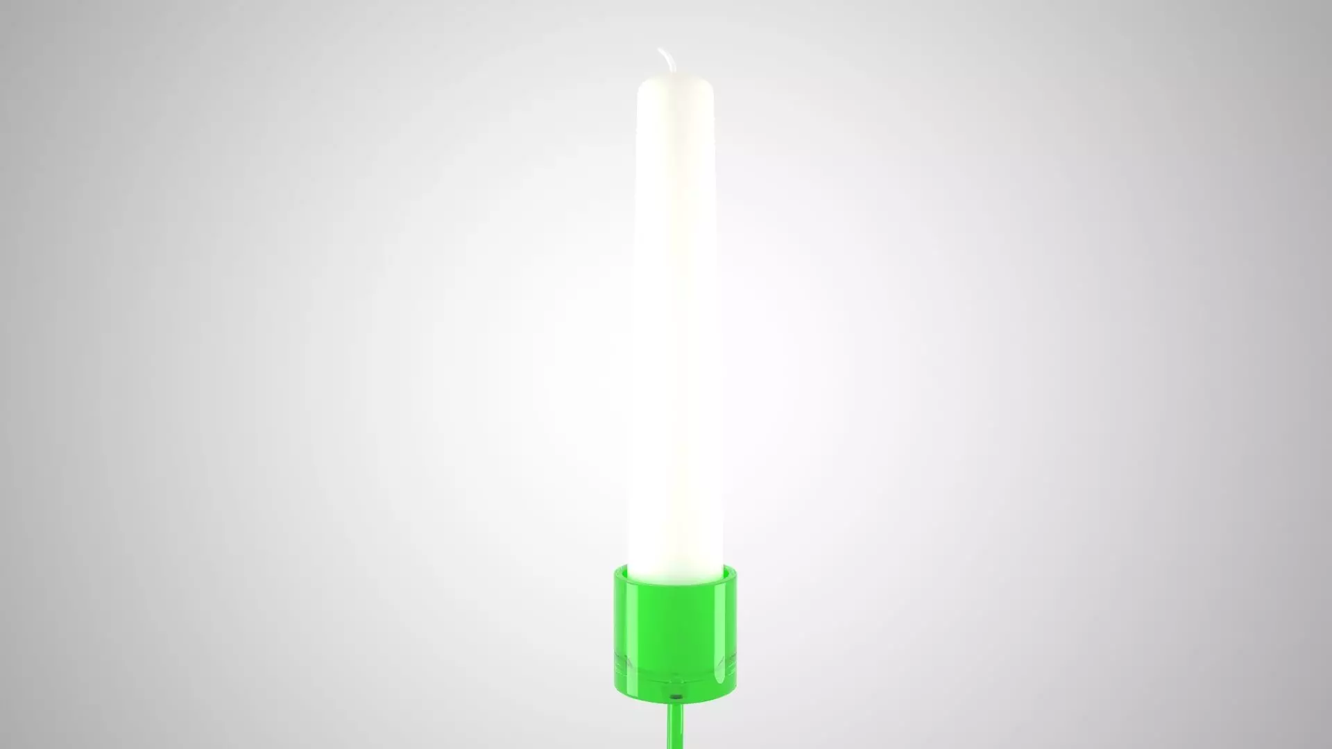 Chain L Candleholder Green Glass Color 3D model_3