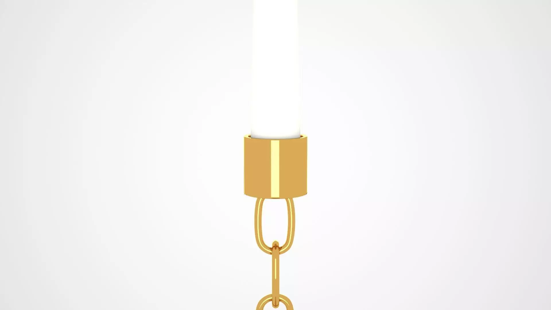 Chain L Candleholder Gold Color 3D model_1