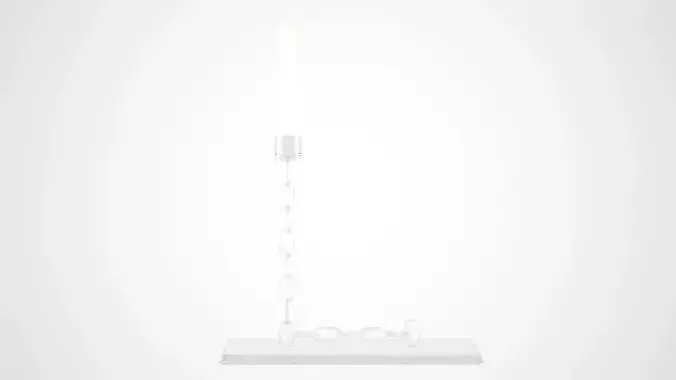 Chain L Candleholder Clear Glass Color